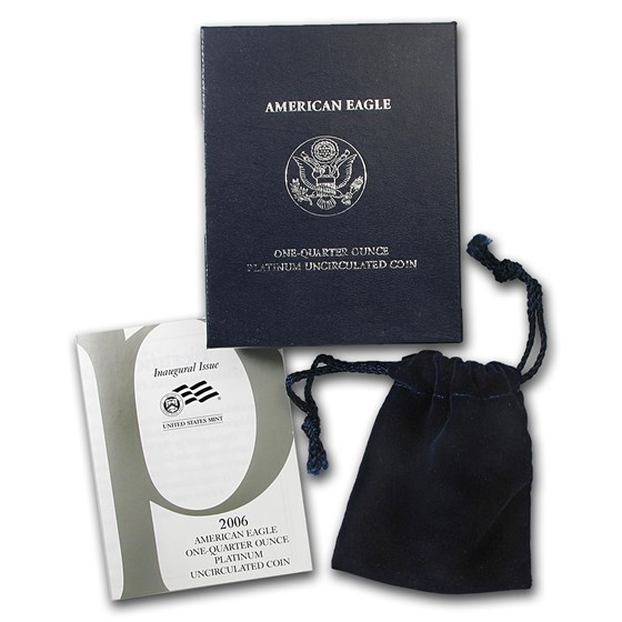 OGP Box & COA - 2006 1/4 oz Burnished Platinum Eagle Coin OGP Box & COA - 2006 1/4 oz Burnished Platinum Eagle Coin